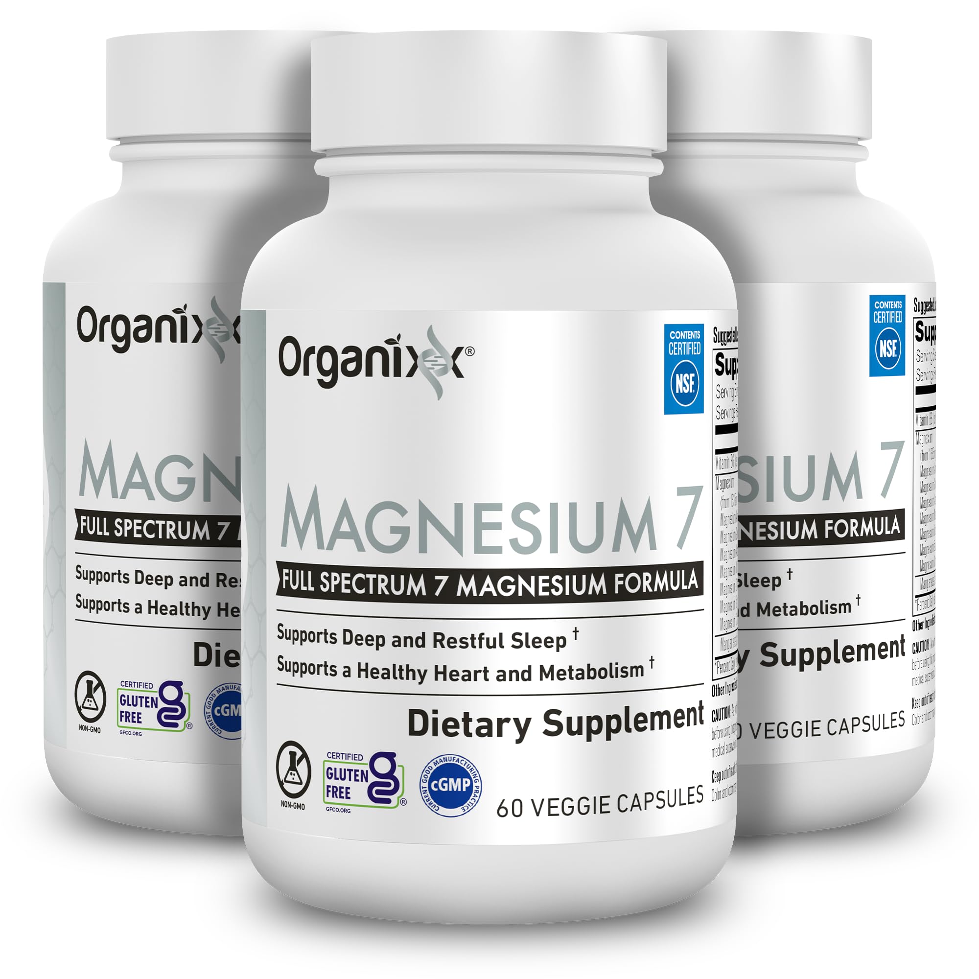 Amazon.com: Organixx Magnesium 7 Supplement, Natural Magnesium
